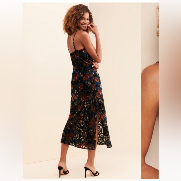 HUTCH Cowl Neck Midi Slip Dress - Picture 2 of 6